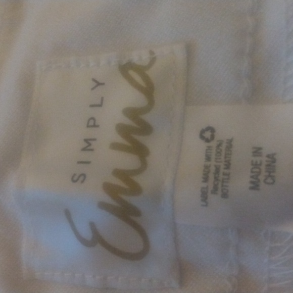 Cropped White Jeans size 22W by Simply Emma - Picture 5 of 6